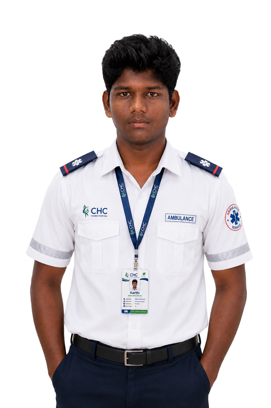 Karthi, Ambulance Driver at Chendur Health Care